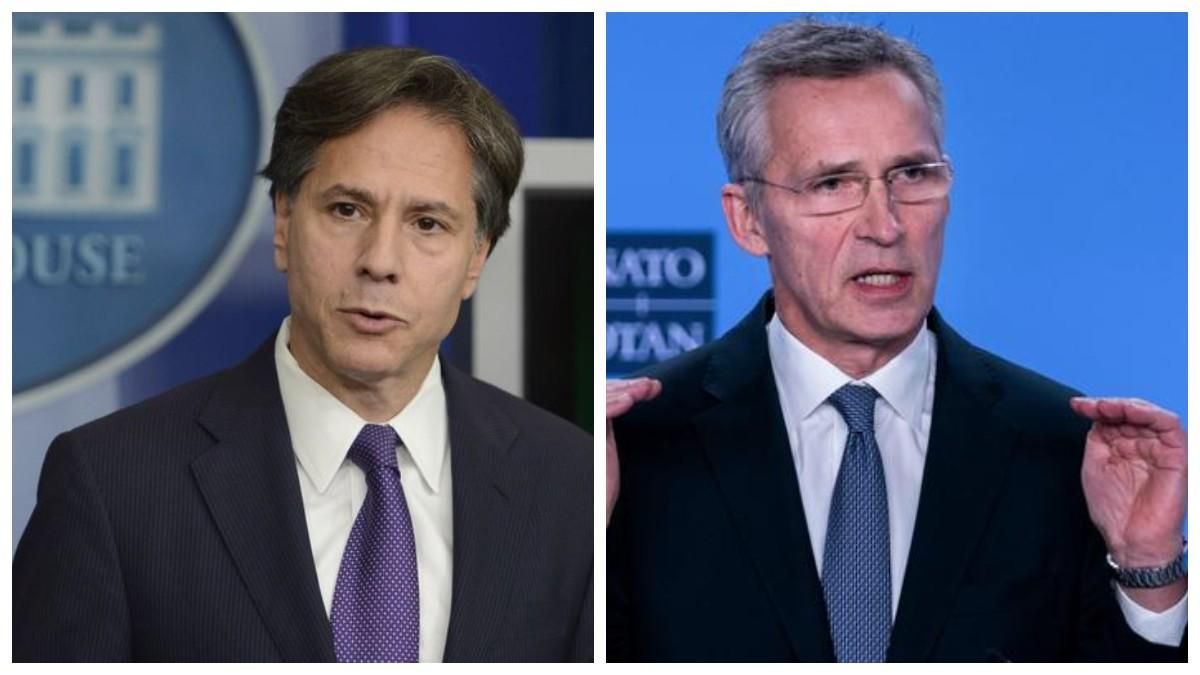 Блінкен та Столтенберг обговорили дії Росії біля українських кордонів Блінкен та Столтенберг обговорили дії Росії біля українських кордонів