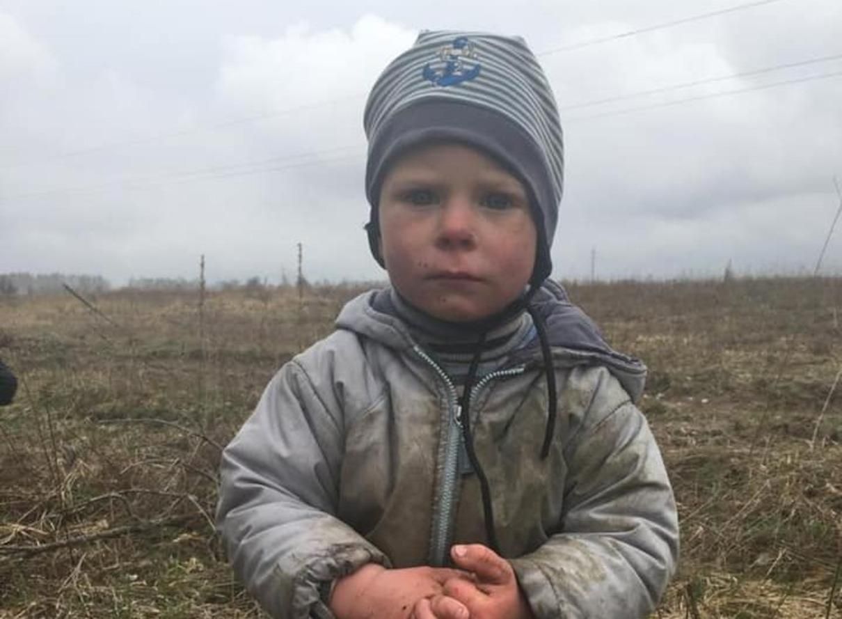 Знайшли 2-річного хлопчика, що загубився на Київщині 14.04.2021