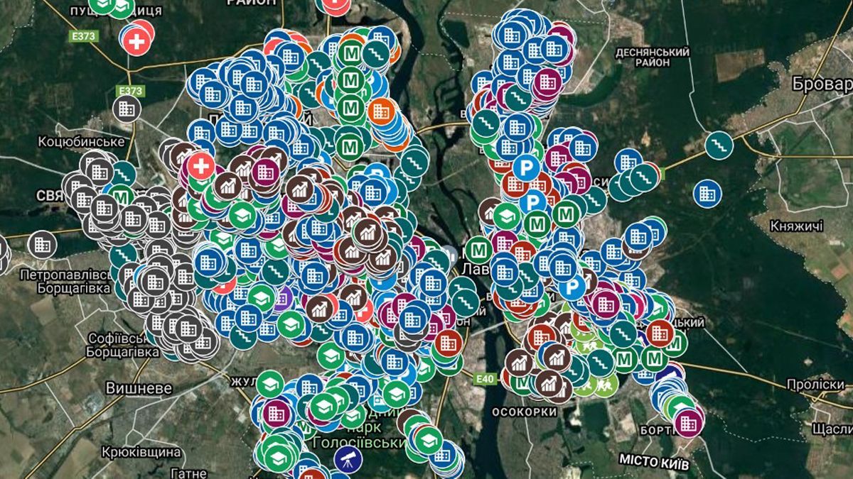 В Киеве обновили карту бомбоубежищ В Киеве обновили карту бомбоубежищ