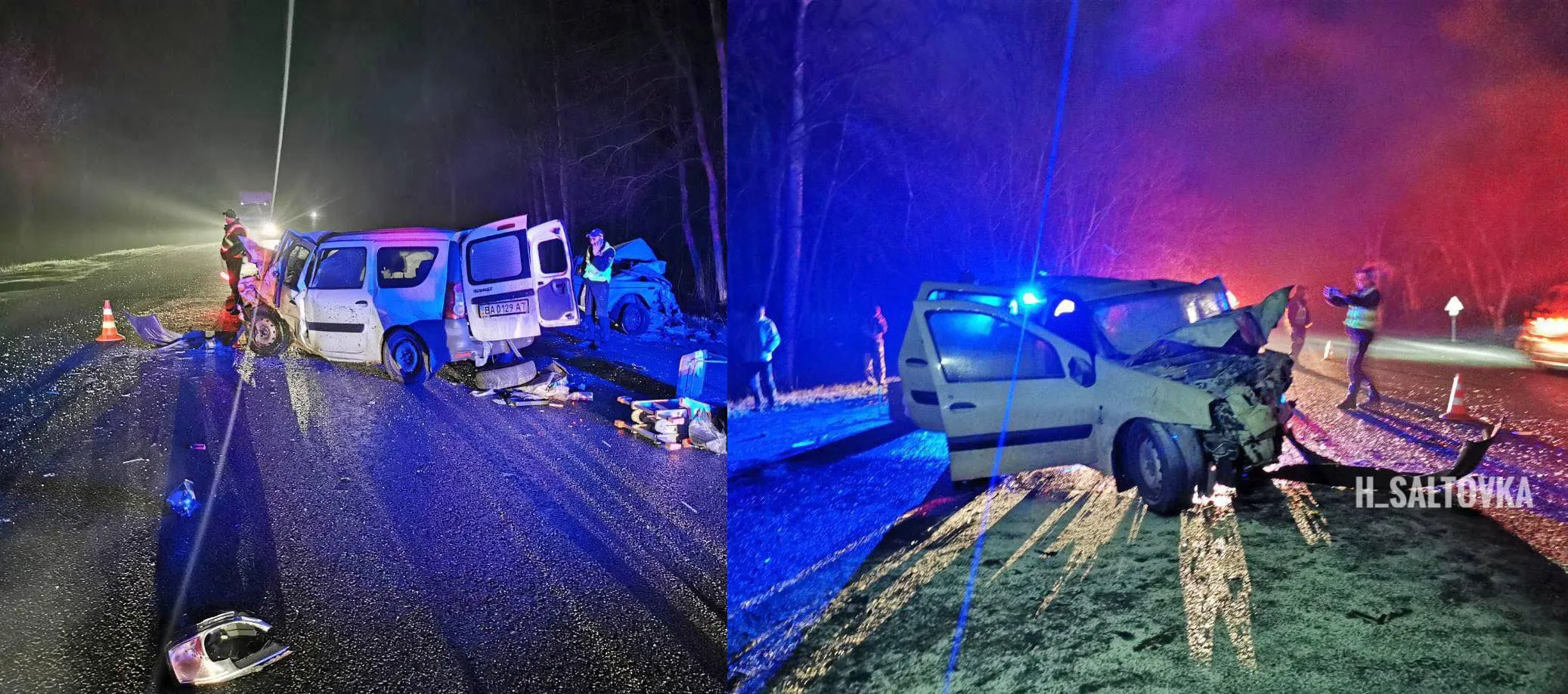 ДТП під Чугуєвом Рено і Жигулі