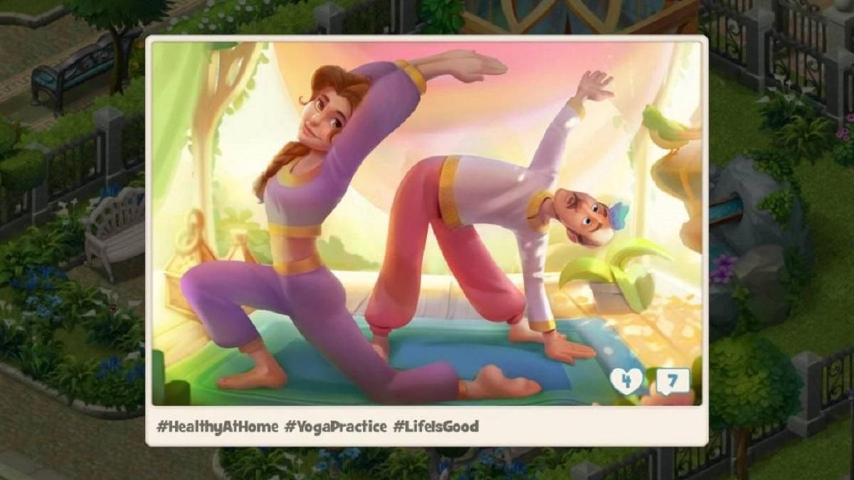 В известной мобильной игре Gardenscapes пройдет "Сезон Йоги" при поддержке ВОЗ