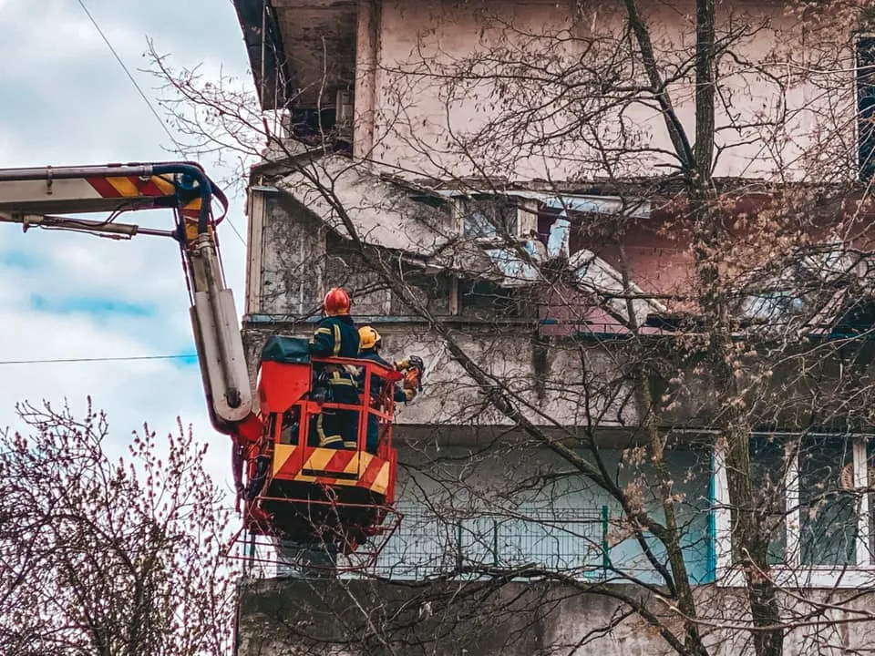 обвал балкона в Киеве