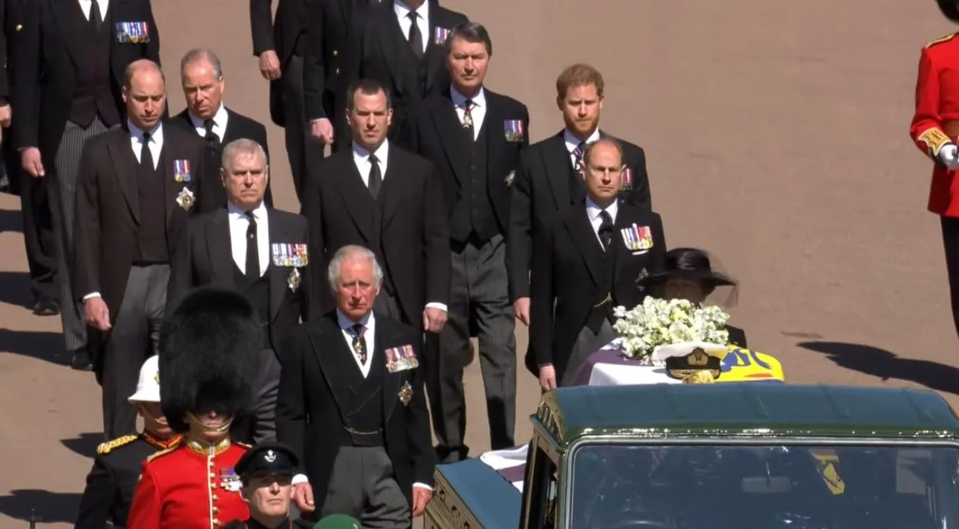 Принц Гаррі на похороні Філіпа
