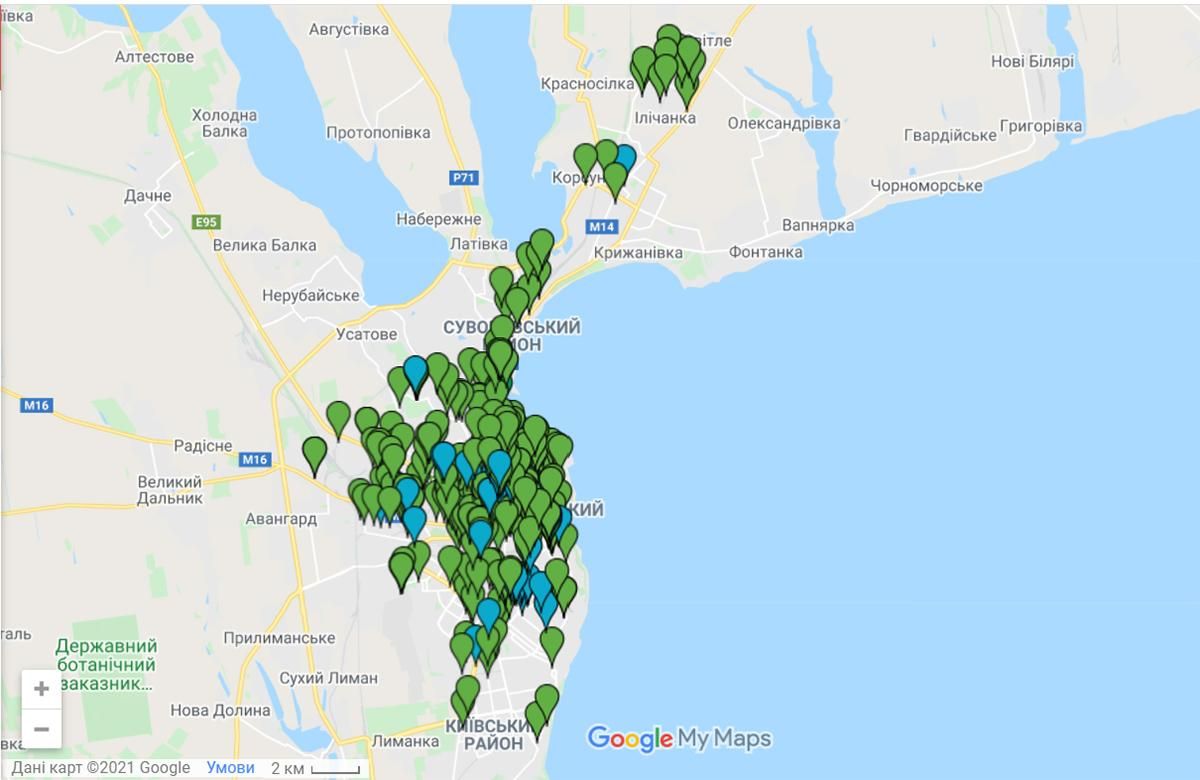 В мерии Одессы обнародовали интерактивную карту бомбоубежищ В мерии Одессы обнародовали интерактивную карту бомбоубежищ