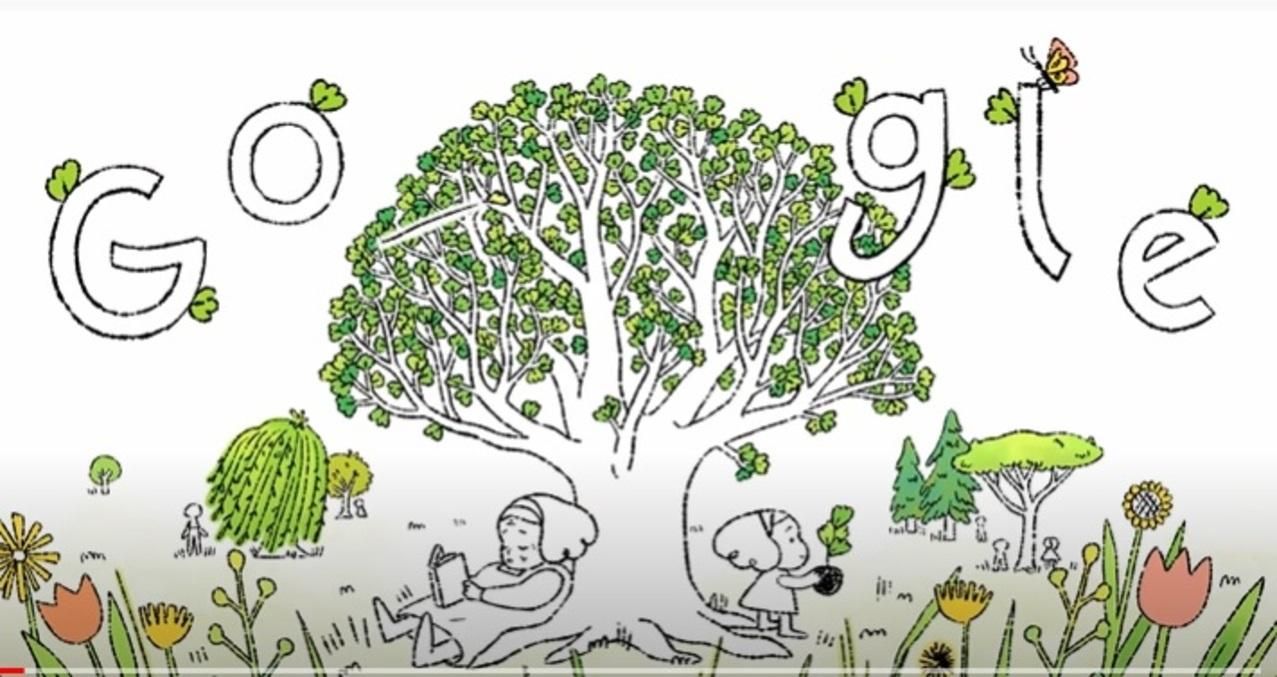 Google в новом Дудл призвал украинцев посадить дерево