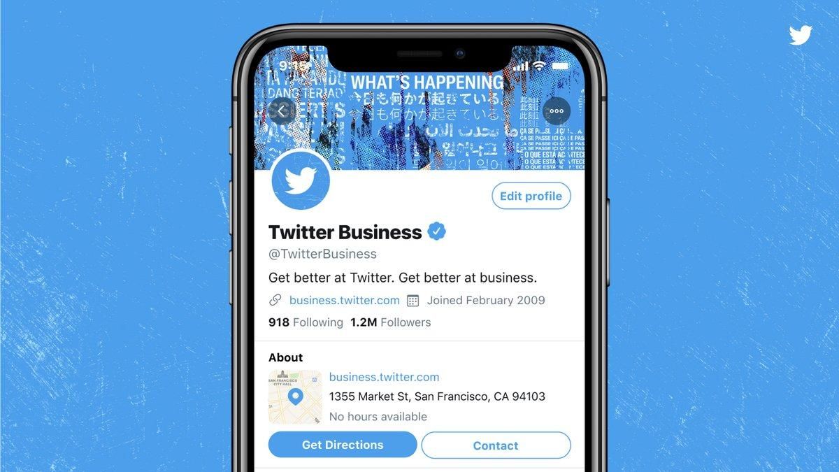 Підприємці у твітері можуть створити свій бізнес-профіль