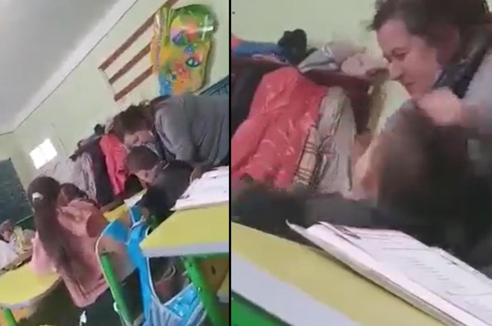 На Закарпатті вчителька тягала учня за волосся на уроці: відео