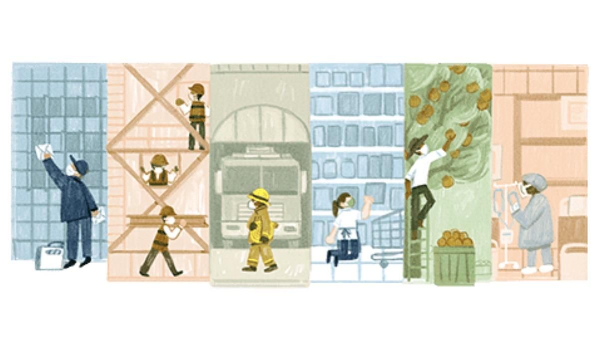 Новый дудл от Google: поисковик поздравил украинцев с Днем труда Новый дудл от Google: поисковик поздравил украинцев с Днем труда