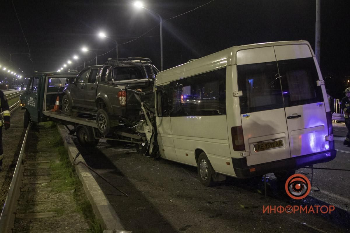 Аварія на Кайдакському мосту у Дніпрі