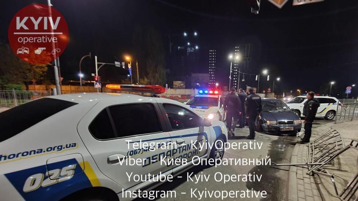 Под Киевом задержали пьяного водителя и его друга