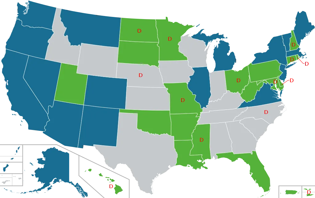 Карта легалізації канабісу США