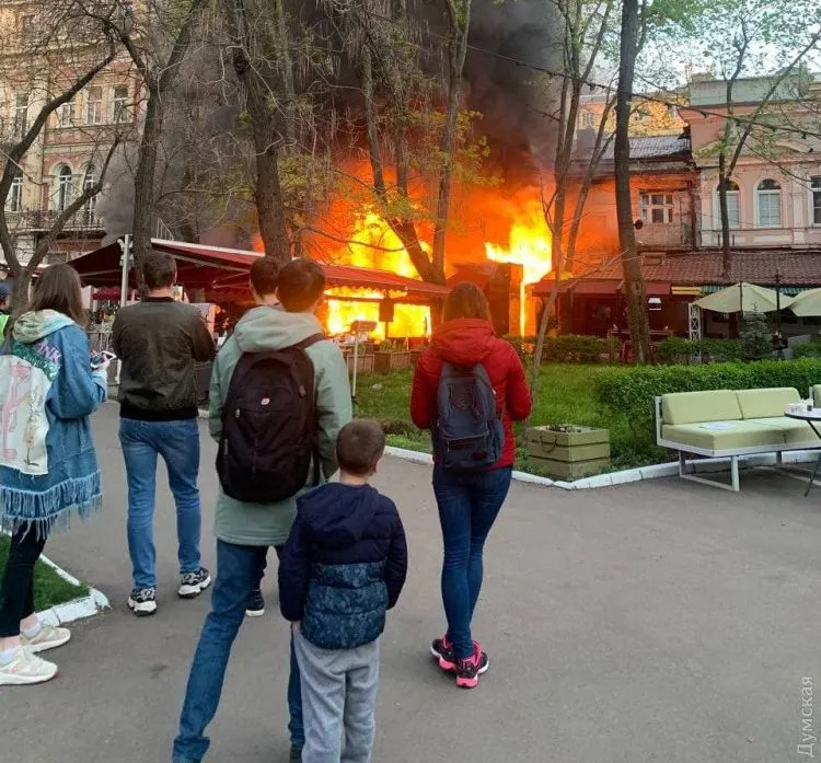 Пожежа у ресторані "Щастя" в Одесі