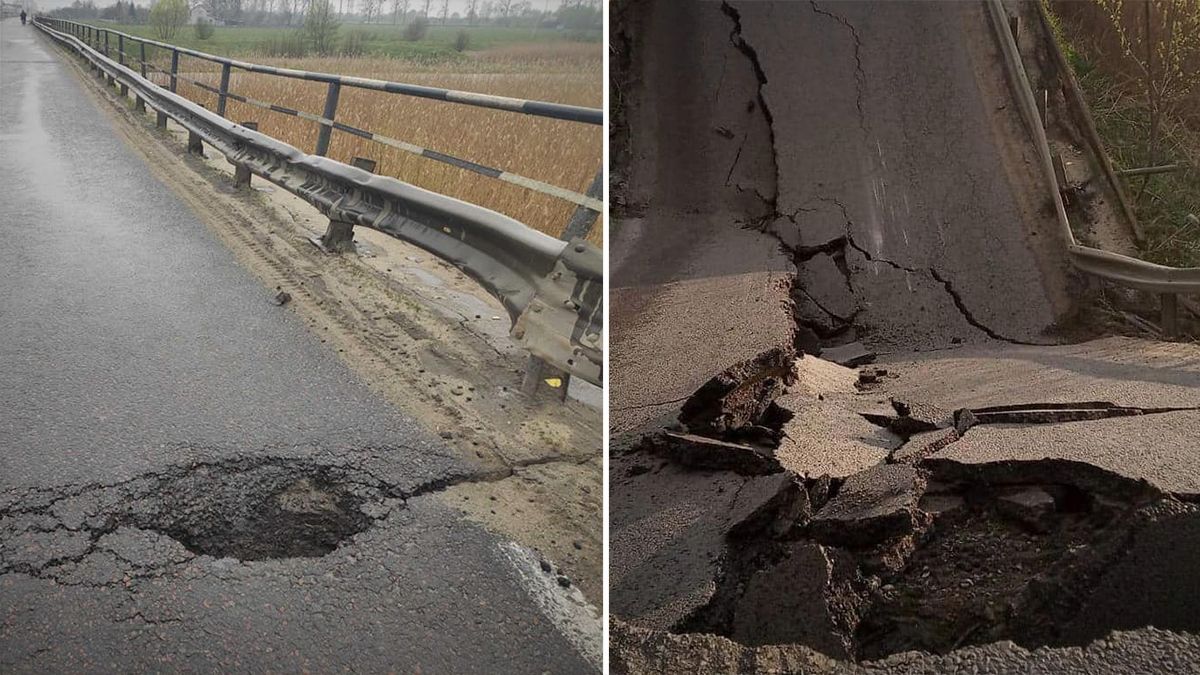 Мост, который обрушился на трассе Львов -Луцьк, был аварийным: фото