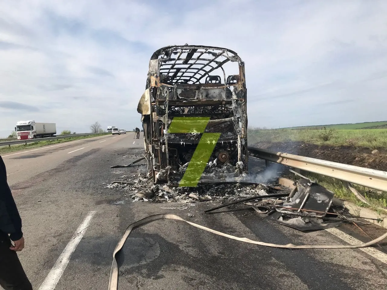 Пожежа автобус Одеса Київ Згарище ДСНС Пожежа автобус Одеса Київ Згарище ДСНС