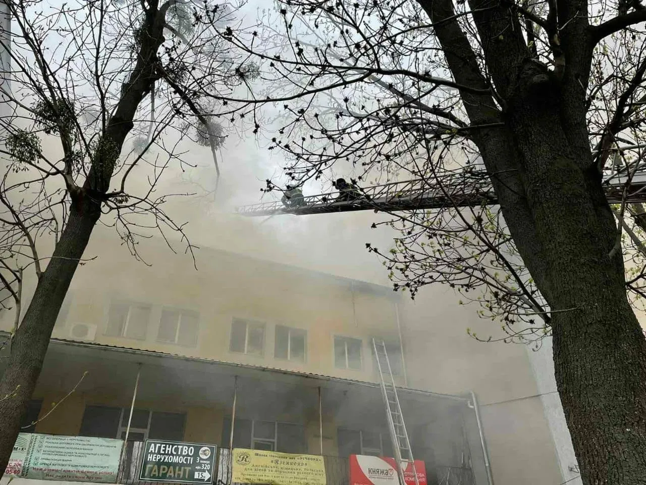 Пожежа в офісному центрі Вінниці