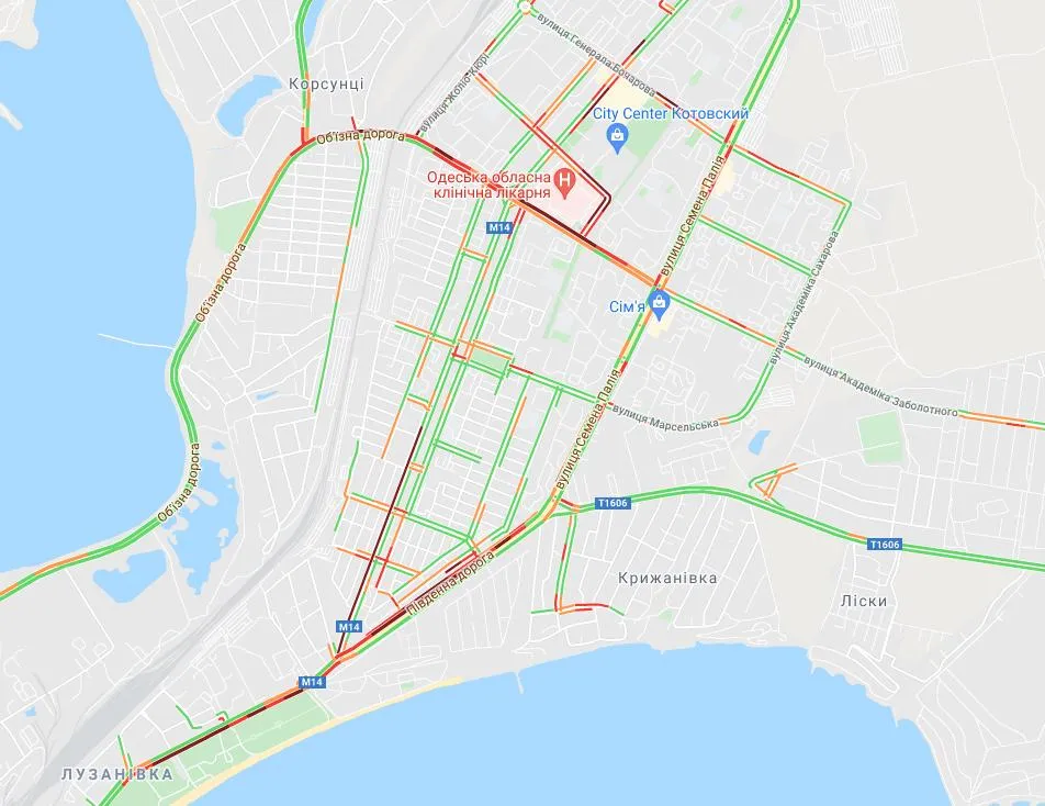 Затори Одеса Суворовський район карта Затори Одеса Суворовський район карта