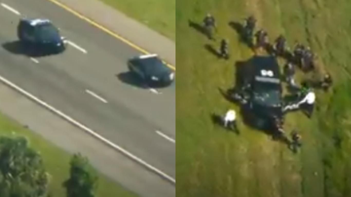 Викрав аж 2 поліцейські автомобілі: шокуюче відео погоні