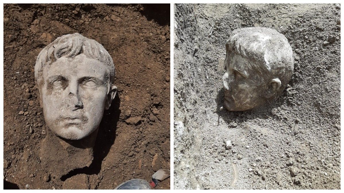 В Италии археологи откопали мраморную голову первого императора Рима