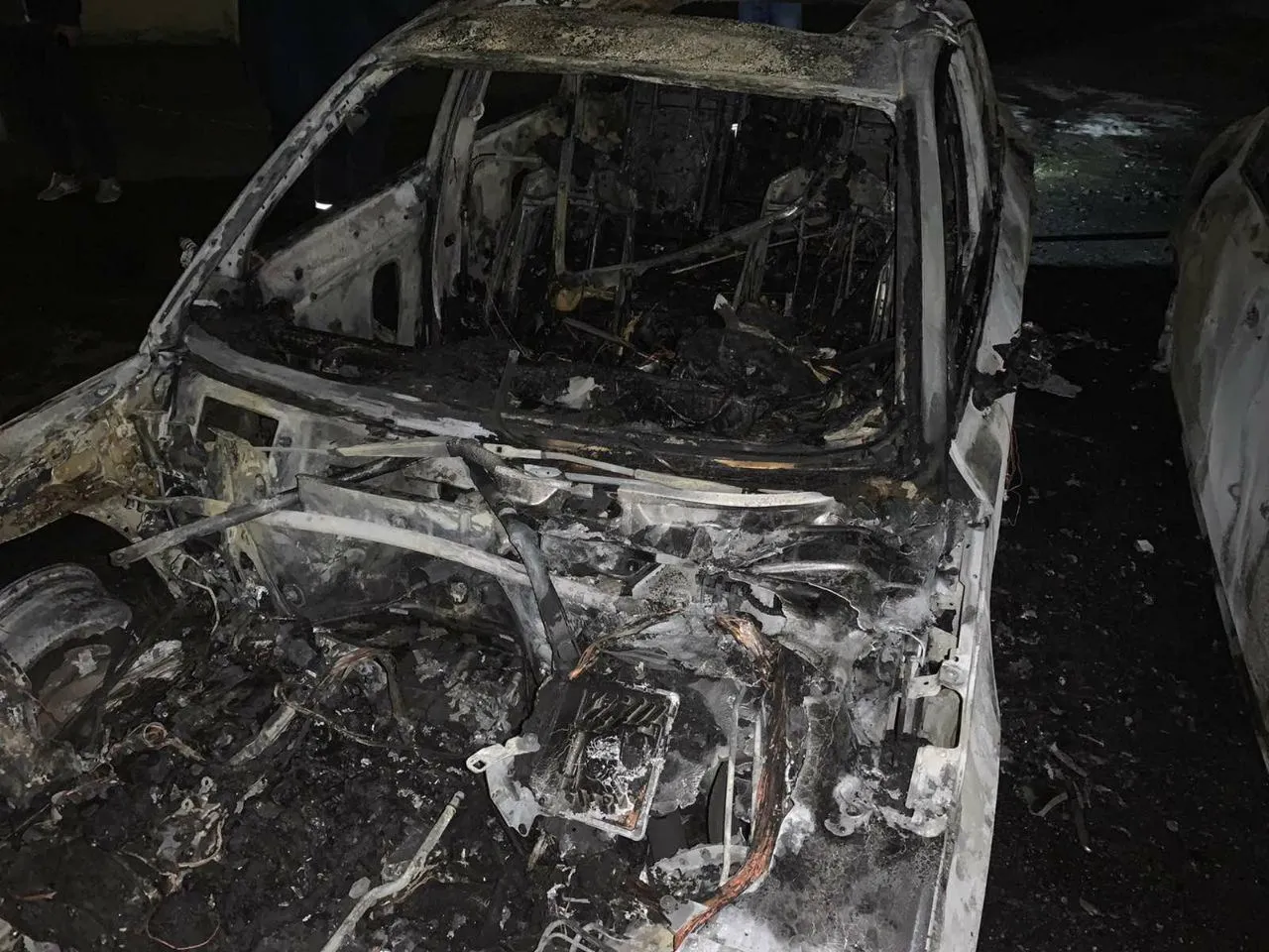 Пожежа автомобілі Харків поліція ДСНС підпал