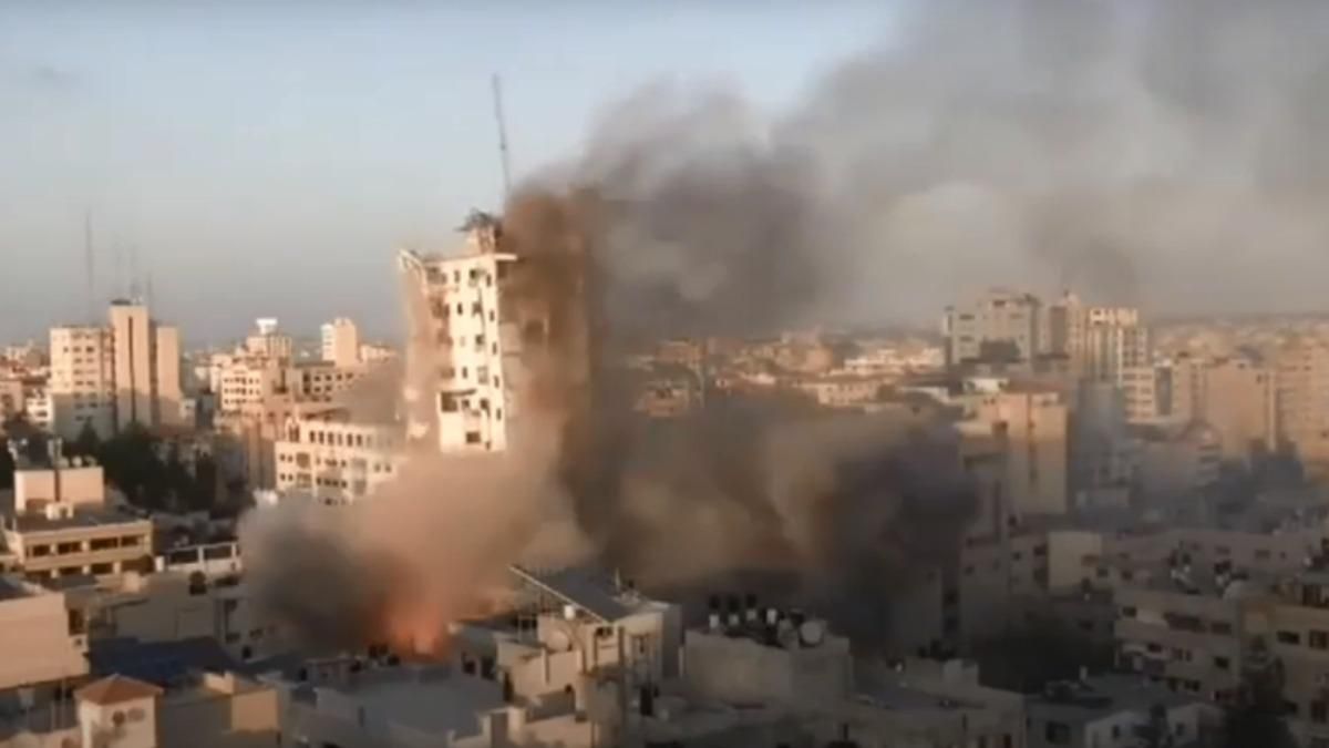 Ізраїль зруйнував третю найбільшу будівлю в Секторі Гази: відео