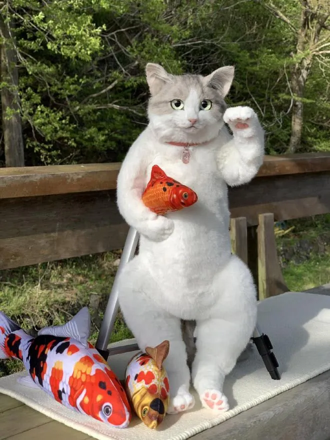 У вигляді абсолютно натурального кота: в Японії створили незвичайний рюкзак