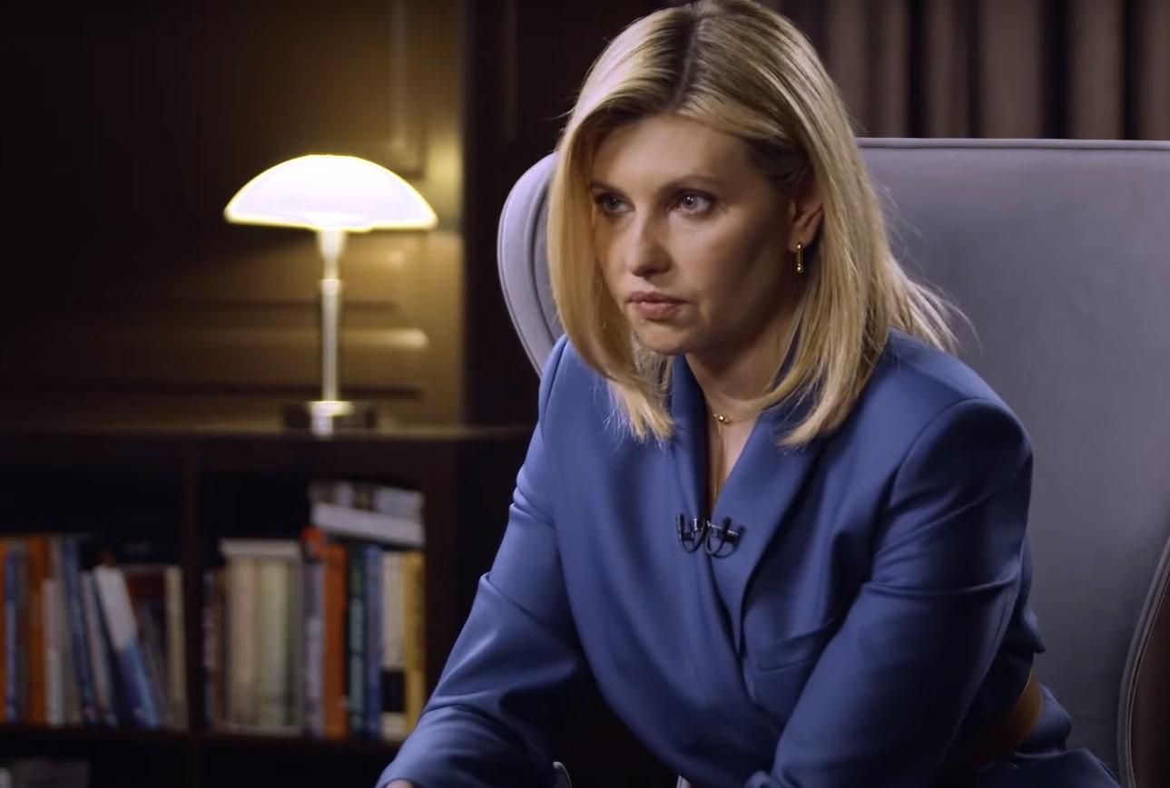 Первое телевизионное интервью Елены Зеленской: главные тезисы Первое телевизионное интервью Елены Зеленской: главные тезисы