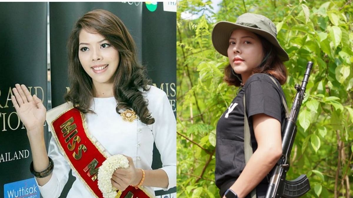 Королева красоты Мьянмы борется с повстанцами против военной хунты Королева красоты Мьянмы борется с повстанцами против военной хунты