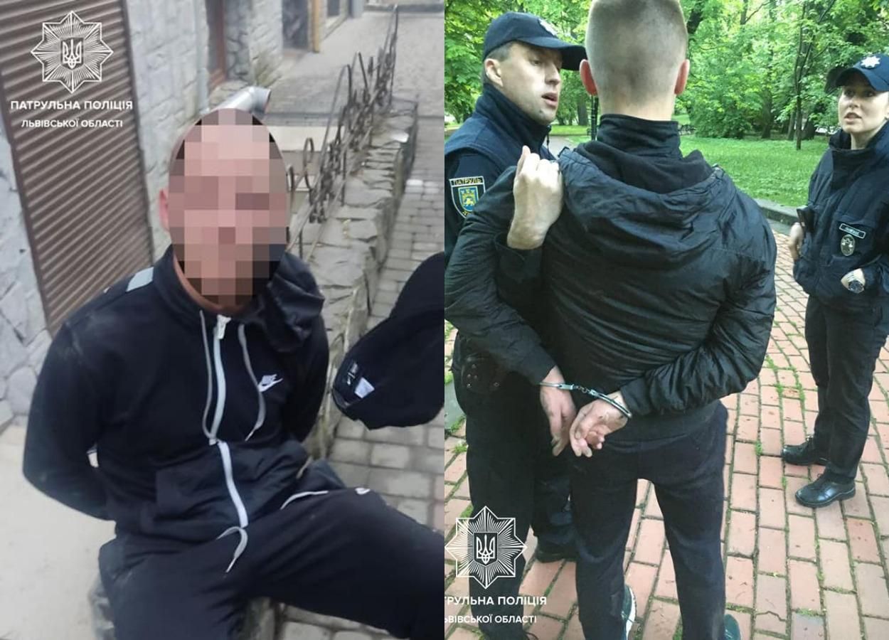 Розбили голову й забрали телефон: львівські патрульні затримали грабіжників – фото
