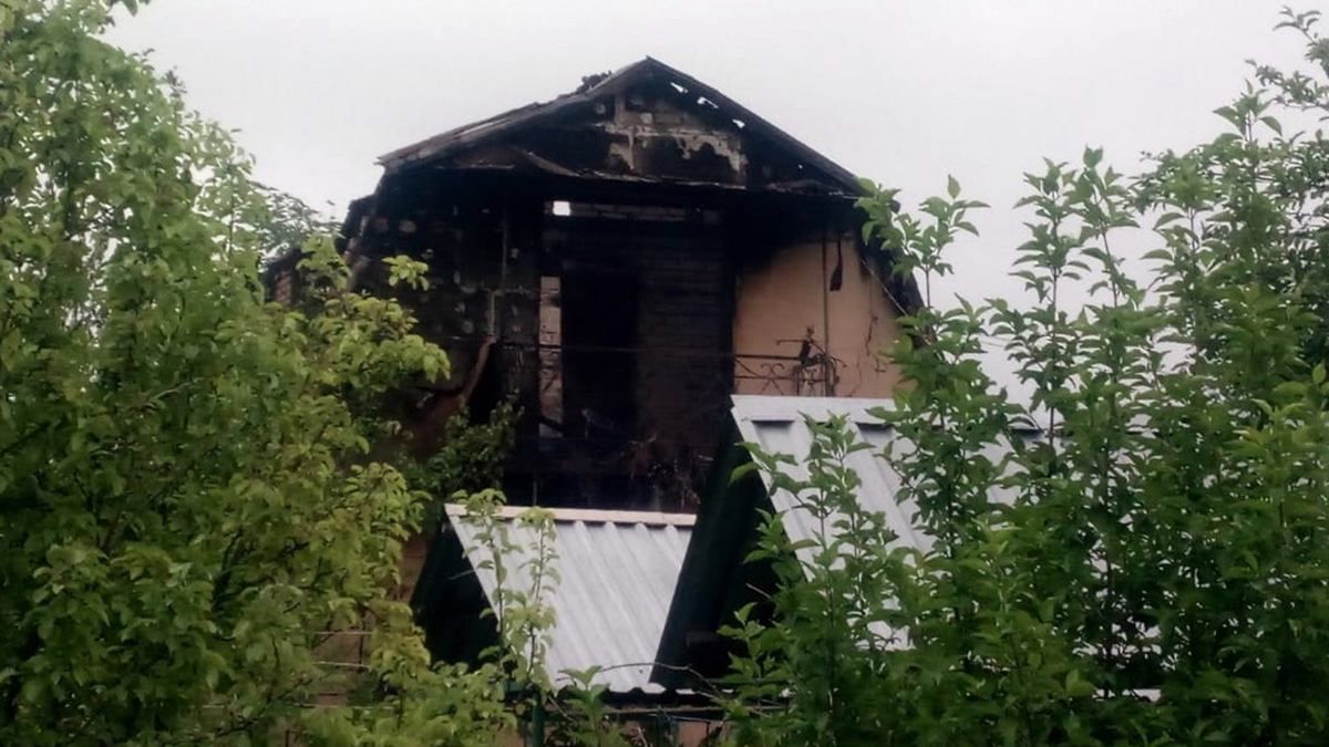 Під Дніпром горів дачний коорепатив: знищено один з будинків