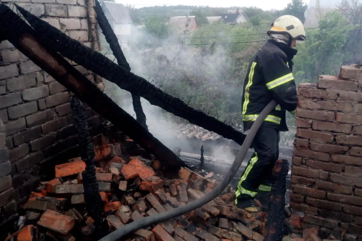 Пожежа під Діпром горів дачний кооператив