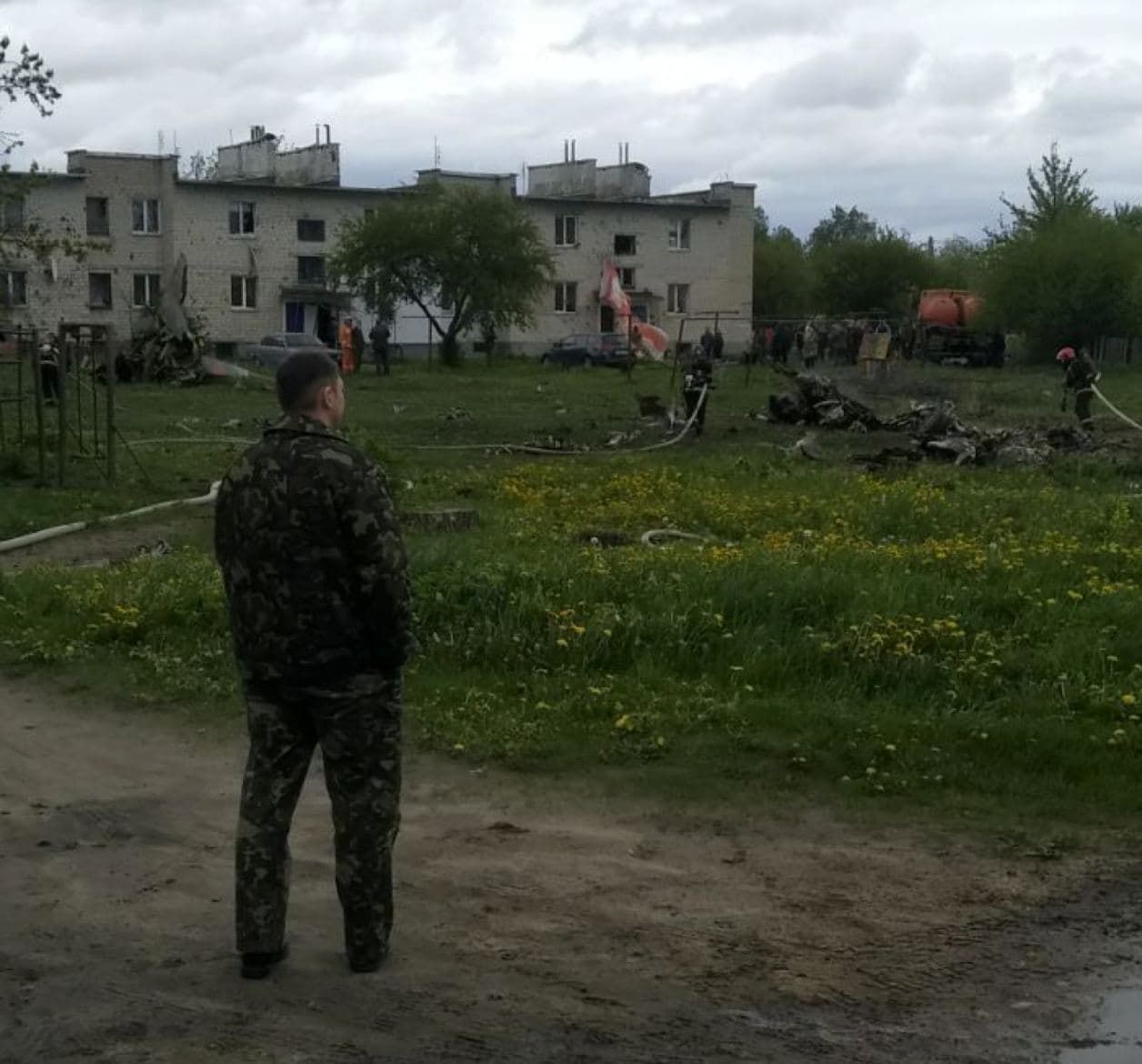 В Беларуси упал военный самолет, пилоты погибли 19.05.2021: видео