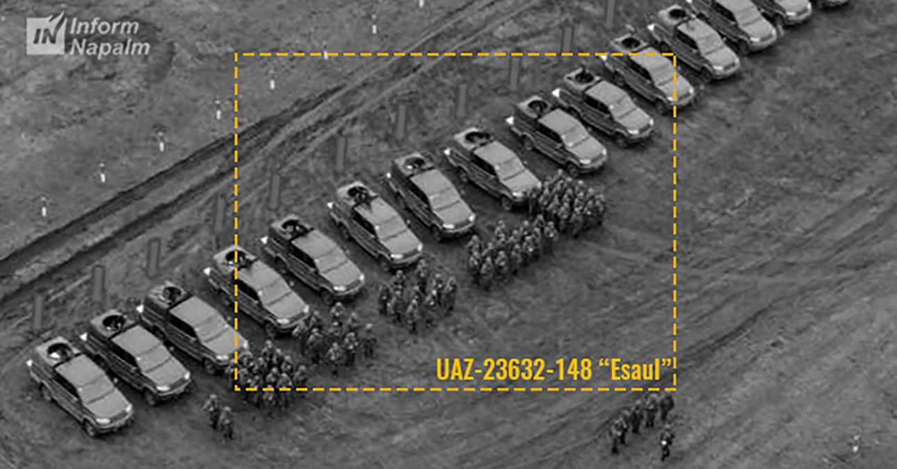 На Донбасі виявили 15 російських броньовиків  УАЗ Осавул