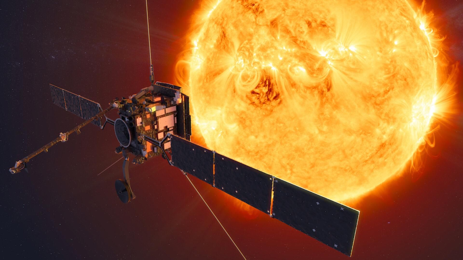 Зонд Solar Orbiter впервые записал видео гигантского выброса плазмы с поверхности Солнца