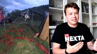 Головні новини 23 травня: падіння повітряної кулі, засновника NEXTA Протасевича зняли з літака