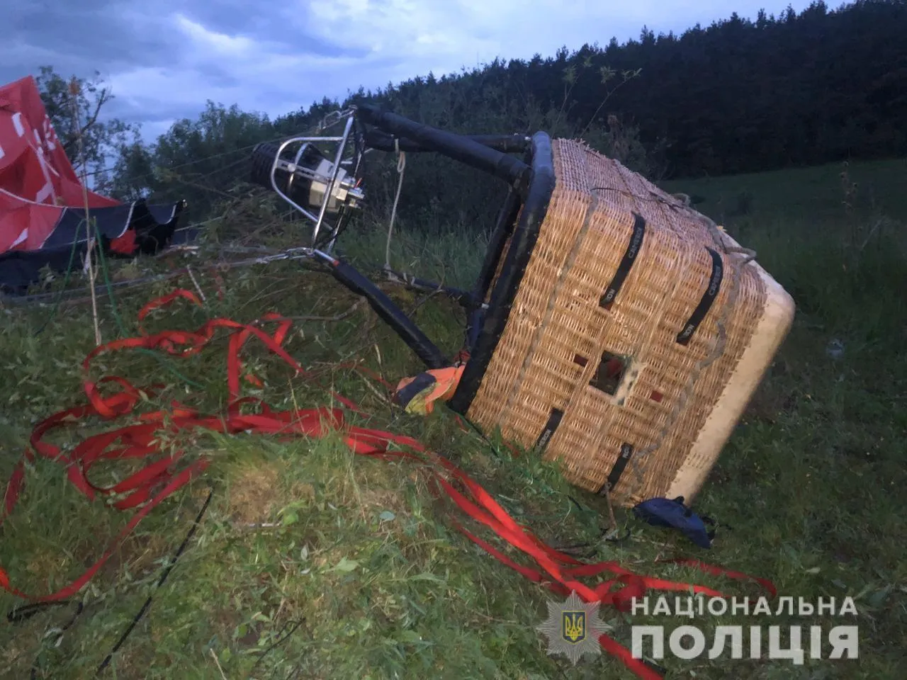 Падіння повітряної кулі на Хмельниччині