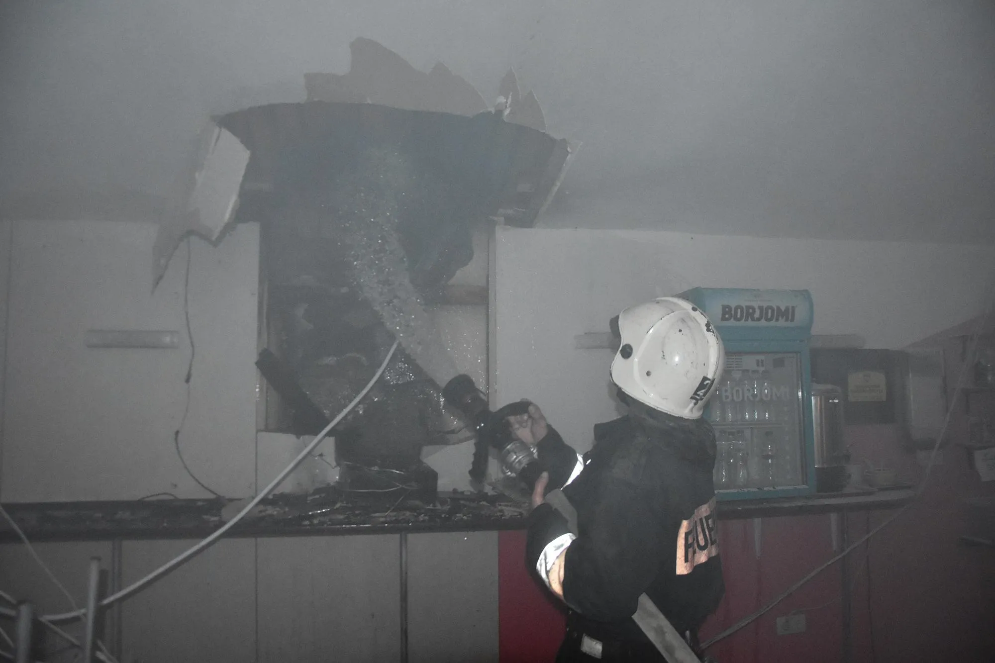 пожежа в їдальні інституту в Одесі пожежа в їдальні інституту в Одесі