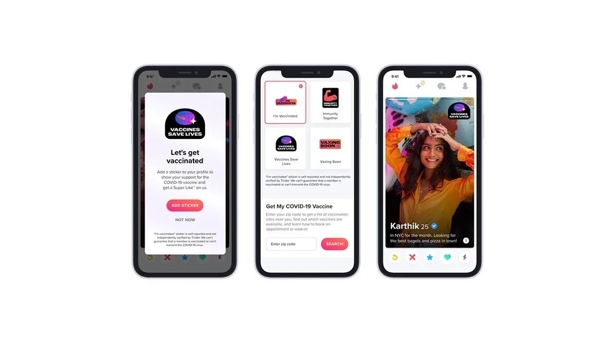 Як додатки для знайомств у США заманюють на щеплення від COVID-19 Як додатки для знайомств у США заманюють на щеплення від COVID-19