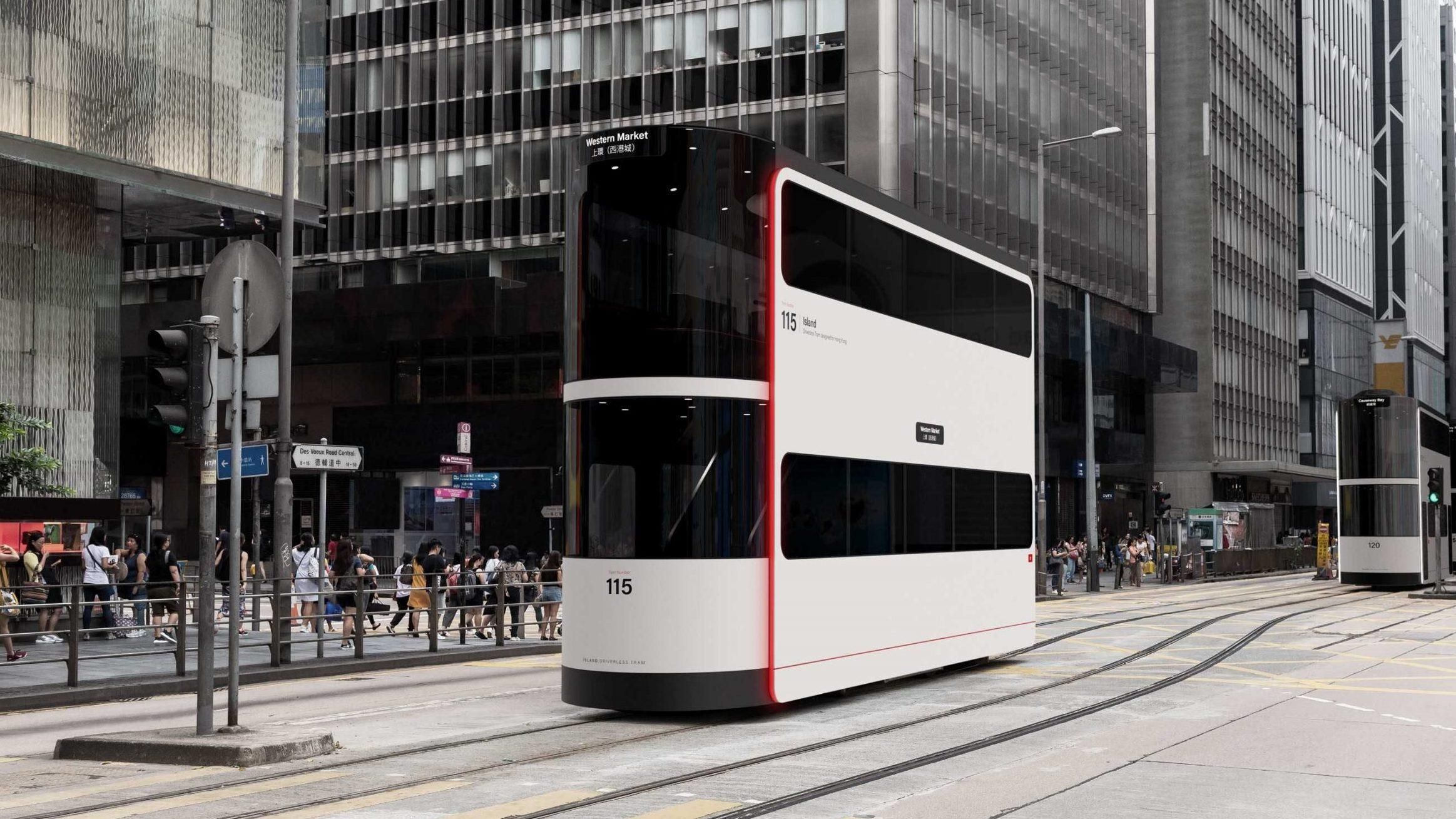 Island – футуристичний двоповерховий трамвай для Гонконга