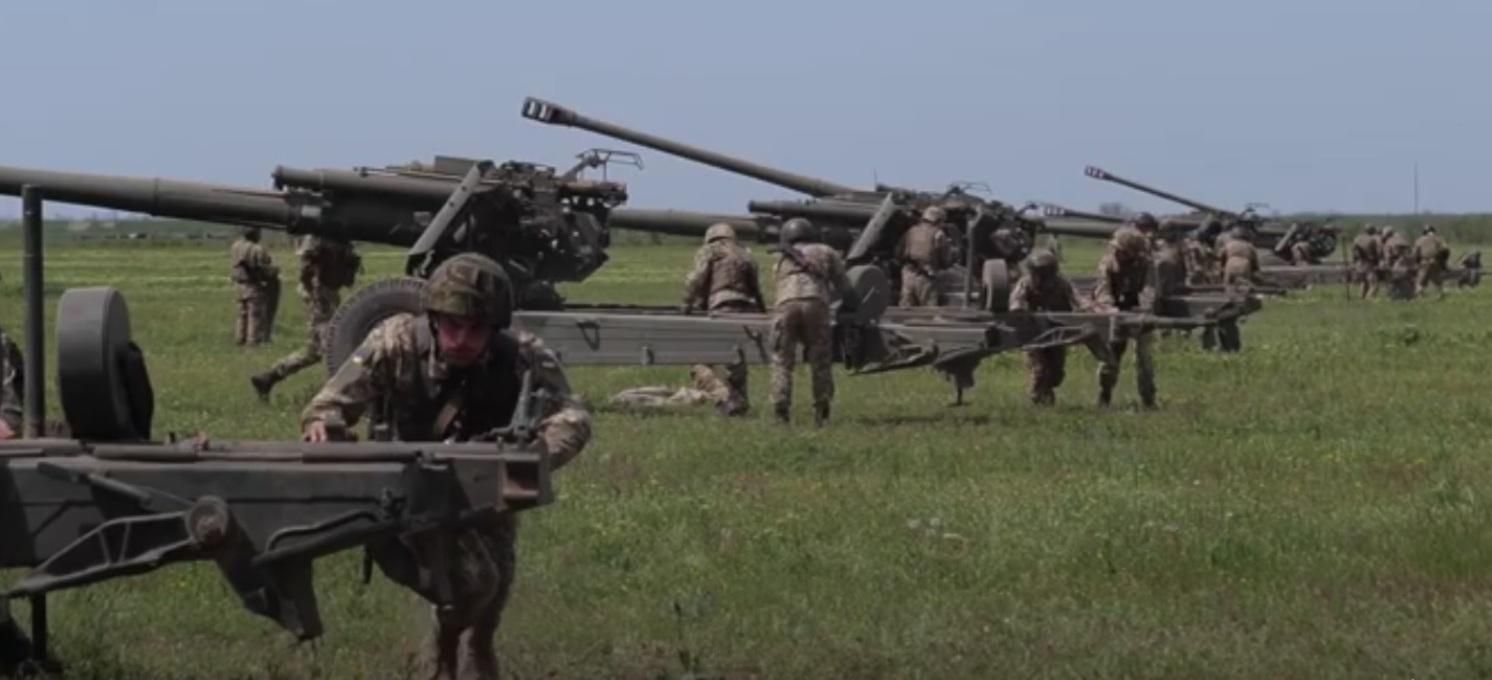 Українські військові тренувались поблизу адмінмежі з окупованим Кримом