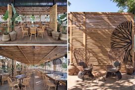 Екологічні матеріали: у Греції звели чарівний бар з очерету
