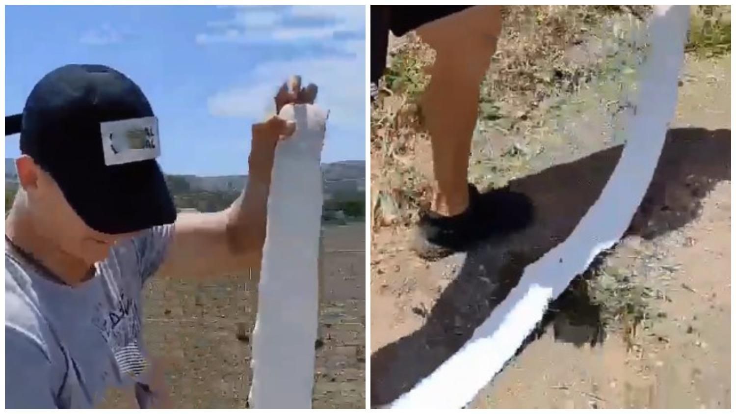 Псевдоразметка в Крыму: в сети показали видео дороги на оккупированном полуострове Псевдоразметка в Крыму: в сети показали видео дороги на оккупированном полуострове