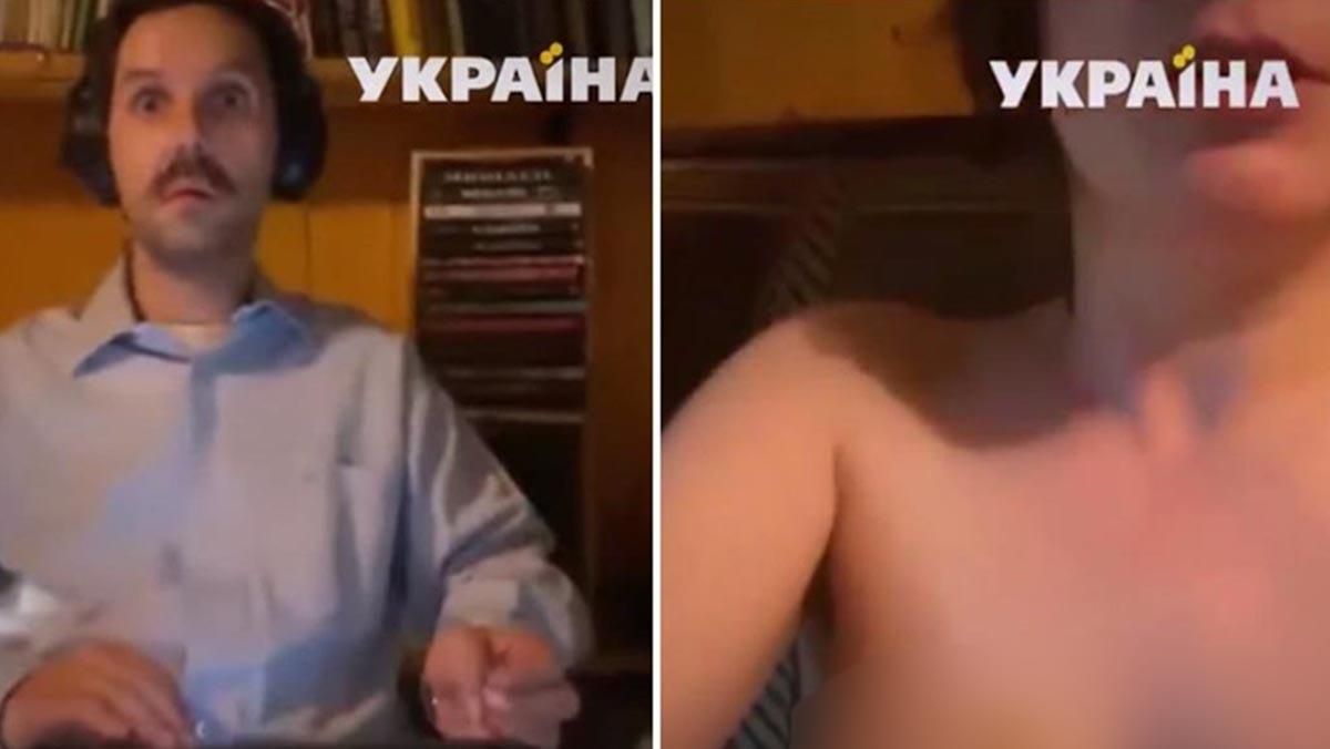 Голая женщина попала в прямой эфир канала Украина: видео 18+