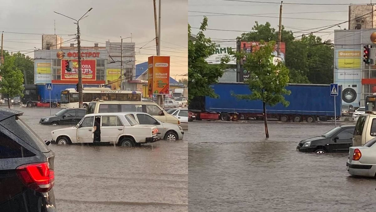У Кривому Розі 29 травня 2021 злива наробила лиха: фото, відео У Кривому Розі 29 травня 2021 злива наробила лиха: фото, відео
