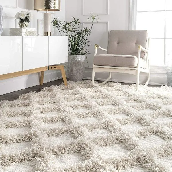 Текстурний килим з високим ворсом 