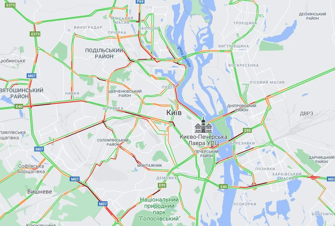 затори Київ 2 червня де ускладнено рух затори Київ 2 червня де ускладнено рух