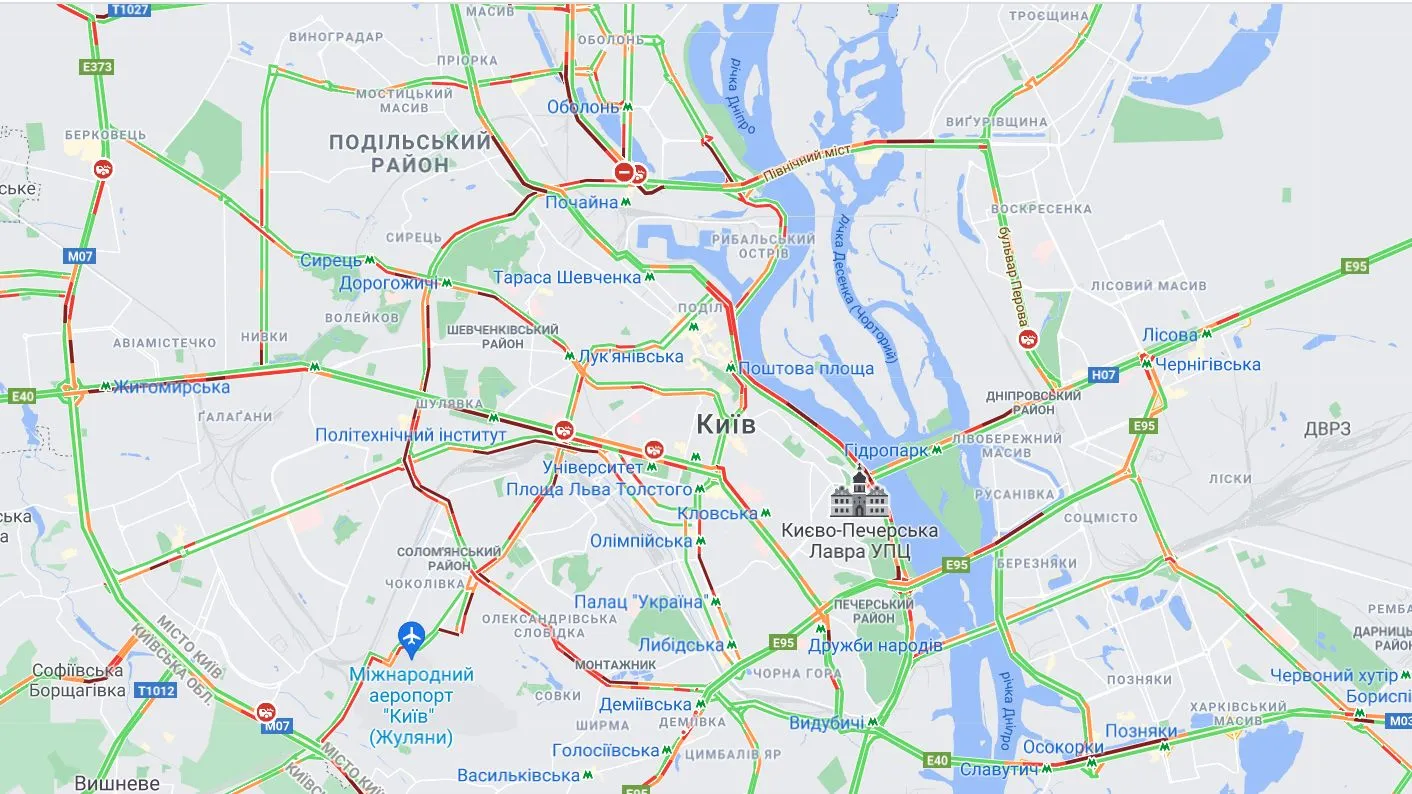 затори в Києві 7 червня затори в Києві 7 червня