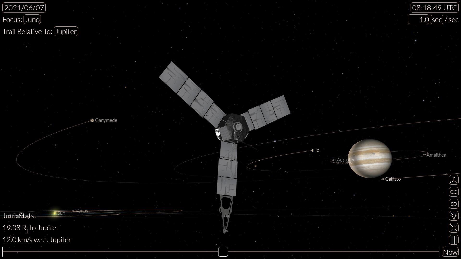 Космический зонд NASA сделает снимки спутника Юпитера – Ганимеда с кратчайшего расстояния