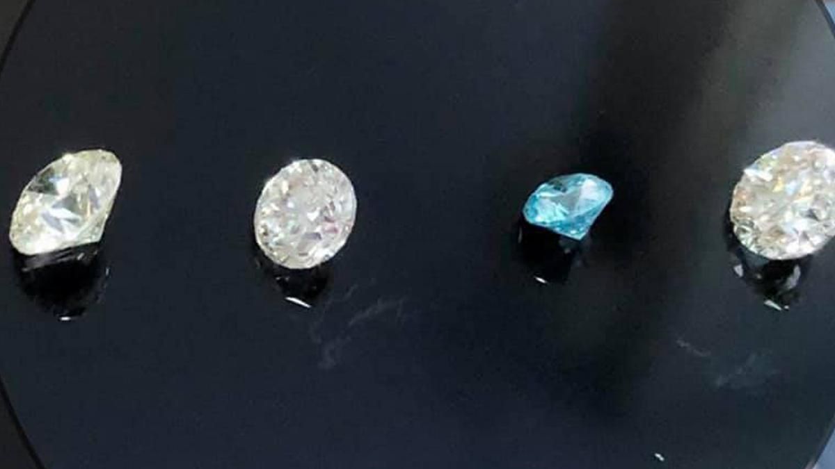 Київська митниця вилучила 61 діамант з США: фото