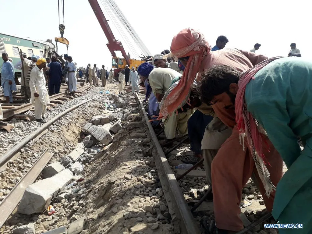 Аварія на залізниці у Пакистані