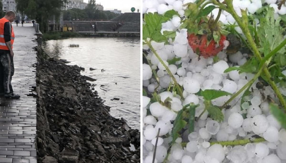Разрушена набережная, потерянный урожай: непогода на Днепропетровщине
